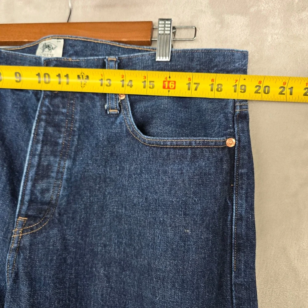 J.Crew Nihon Menpu Jeans Mens 36x34 Dark Wash Selvedge Japanese Denim